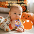 CulinaCraft 3-12 Halloween Baby Teething Toys, Pumpkin & Ghost Silicone Teether for Months, Textured Sensory Chewing