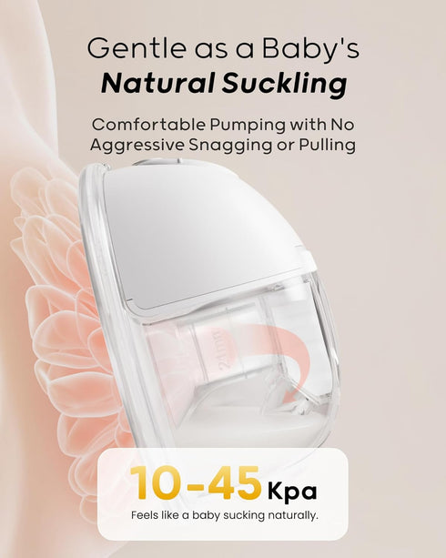 S32, 4 9 18/21/24MM (2 Packs, Nuliie Hands-Free Breast Pump Wearable Breastfeeding Pump Modes Levels with Flange