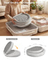 24"x16", Waterproof Peanut Baby Changing Pad, Foldable Travel On-the-Go for Dresser & Changing Table, Wipe-Clean PU