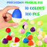 100 Yeshone Pieces Egg Shakers Bulk Musical Instruments Percussion Maracas Egg for Kids Toys Plastic Shaker