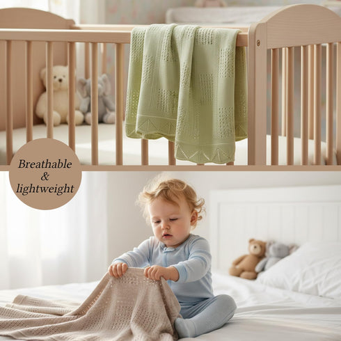 Set 4, Baby Bright Viscose Swaddle Blanket of Newborn Wrap Receiving Blankets Swaddles for Newborn Pink, Oat, Cream
