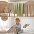 Set 4, Baby Bright Viscose Swaddle Blanket of Newborn Wrap Receiving Blankets Swaddles for Newborn Pink, Oat, Cream