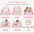 Foryoomi 7-in-1 Tummy 6 XL Large Baby Play Gym Mat, Time Mat, Baby Gym & Ball Pit, Baby Activity Mat with Milestone