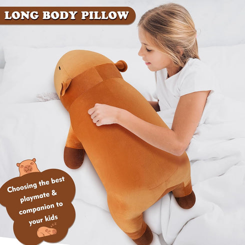 30'' Giant Capybara Plush Stuffed Animal- Capybara Plush Pillow Plushies, Large Sleeping Capybara Plush Toy, Cute