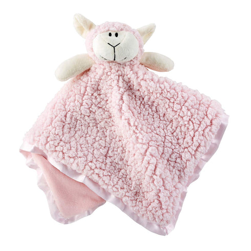 Stephan Baby Plush Cuddle Bud Security Blankie, Pink Lamb for Kids