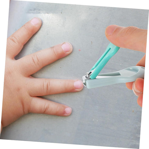 Set 4-Piece MERRYHAPY Baby Nail Clippers for Infants Nail Care Kit with Metal Tweezers Scissors Safe and Easy Grooming