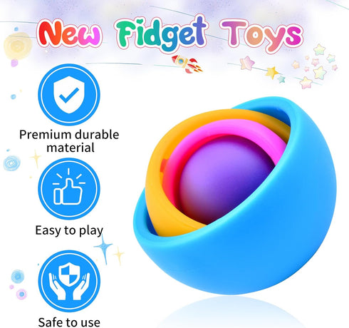 Pack, Set, Fidget Toys Kids Fidget Spinner Autism Sensory Toys, Easter Basket Stuffers Party Favors, ADHD Stress Relief
