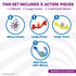 Marble Genius Spinning Wheels, Marble Run Accessory Add-On Set (5 Pieces) for Problem-Solving Fun
