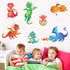 Large Dragon Wall Decals - Cartoon 3D Dinosaur Kids Wall Stickers for Bedroom, Playroom, Baby Nursery Wall Decor