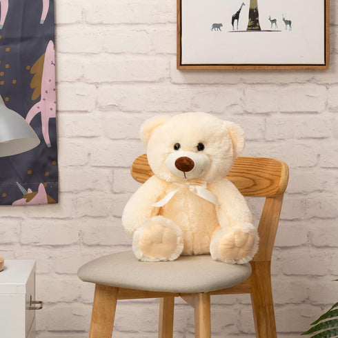 Super Color Teddy Bear Stuffed Animal - Plush Toy for Children, Girlfriend, Family, 14 Inch Beige
