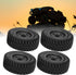 RC Tire, 4pcs Professional Plastic Rubber Tire Upgrade Parts Compatible with WPL C54 RC Car