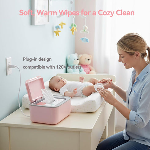 3-Level Chefhandy Baby Wipe Warmer, Temperature Control, Quiet & Even Heating, Large Capacity for Easy Diaper Changes