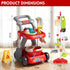 Siwuoke Set, 29 Kids Cleaning Toy Educational Pretend Play Cart with Pcs, Detachable Housekeeping Tools for Toddlers