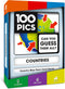 100 PICS Countries of The World Travel Game - Flash Cards with Slide Reveal Case for Kids and Adults, Ages 6+