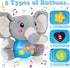 Plush Musical Baby Toys - Cute Elephant Stuffed Animal for 3-12 Months Boys & Girls, Infant Baby Toy