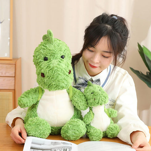 Cute Soft Dinosaur Stuffed Animals - Cuddly Dinosaur Plush Toys with Small Backpack Gift for Kids and Lovers