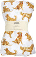 Mud Pie Golden Retriever Print Muslin Baby Swaddle Blanket, 47" x 47"