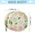 PYBUG Knitted Ball Round Pacifier Storage Case, Polyester & TPU Lined with Hook Buckle, Pacifier Container Box