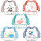 Accmor Long Sleeve Baby Bibs, Waterproof Sleeved Bibs Smock for Toddler Baby