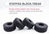 1.0 Tires Adhesive Crawler Rubber Tires 55mm X 22mm with Foam Inserts for 1/18 TRX4M Ford Bronco/Land Rover Defender/Axial 1/24 SCX24 Deadbolt/Jeep Wrangler Upgrades