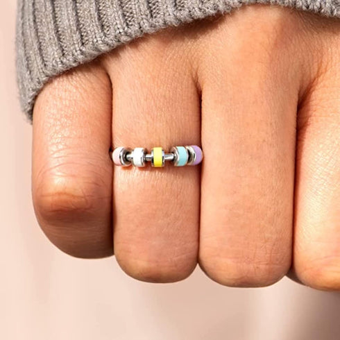 925 5 STORYJEWELLERY Daughter Ring, Sterling Silver Fidget Ring, Daughter Gifts, Anxiety Rings for Women, Birthday