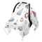 Mazeann Cartoon Nautical Sailboats Car Seat Cover Baby Breathable Soft Infant Carseat Covers