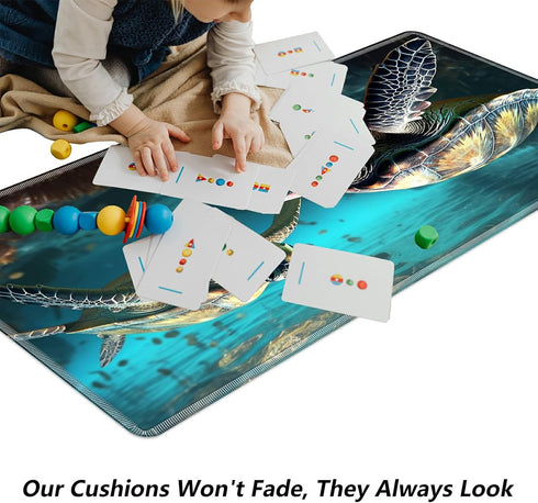 TCG Card Mat Playmat Mouse Pad, 23.6 x 13.8 Inch Game Mat for MTG RPG CCG Trading Card Games, Perfect for Table Mat