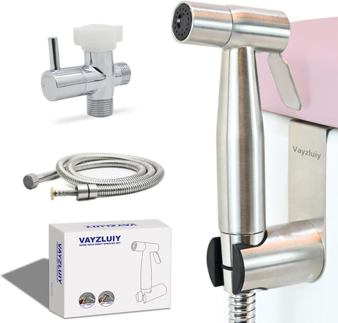Vayzluiy Handheld Toilet Bidet Sprayer for Toilet-Adjustable Water Pressure Control with Bidet