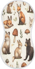 JUZIHAI 22 11 Inch, 2 Pack Woodland Animals Muslin Baby Burp Cloths Soft Absorbent Cotton Burping Cloth Burping Rags