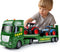 Dwi Dowellin Large Flatbed Semi Truck Toy for Kids,Includes Farm Vehicles,Car Toy