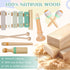 Raimy Musical Instruments Set - Neutral Colors Wooden Montessori Toys, Modern Boho Xylophone for Kids