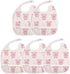 IHCVHQX 1 Pack Baby Feeding Bibs with Adjustable Snaps Cute Pig Infant Teething Drooling Bib for Toddler Girls Boys