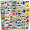 Crenstone Cars and Trucks Stickers Party Supplies Pack Toddler - Over 160 Stickers