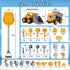 (31 IOKUKI Long Shovel Sand Beach Toys with Big Excavator Toy, Dump Truck Toy, Construction Toys, Sand Castle Toys
