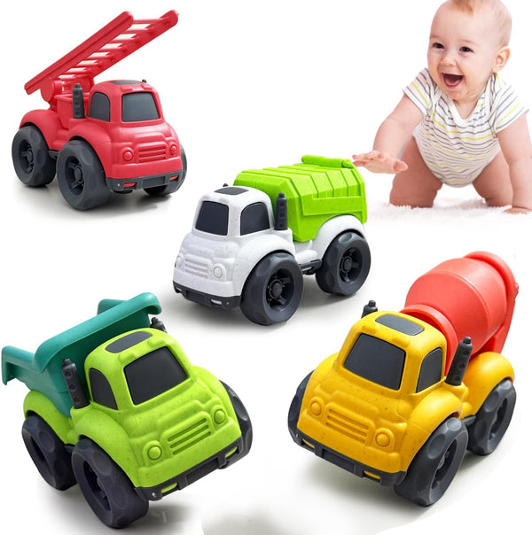 Baimiby Toddler Car Toys for 3 Year Old, 4 Pcs Dump Truck Toys