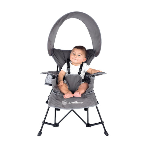 Portable Grey Baby Delight Go with Me Jubilee Chair - Indoor & Outdoor Use