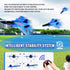 F-22 2.4 6-axis Blue RC Plane for Kids Upgrade Raptor Fighter RC Airplane Remote Control Airplane Toys GHZ Smart Gyro