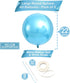 KatchOn Light Blue Foil Balloons - 22 Inch Pack of 6 for Baby Gender Reveal and Under The Sea Party Decorations