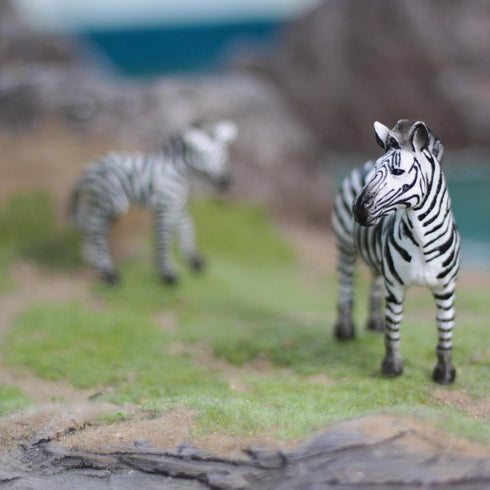 Gemini&Genius Zebras Toys for Kids - Wild Life Animal Toy Figurines African Jungle Animal Playset Gift