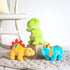 7-Inches, Mary Meyer Stuffed Animal Smootheez Pillow-Soft Toy, Scales Blue Triceratops Dinosaur