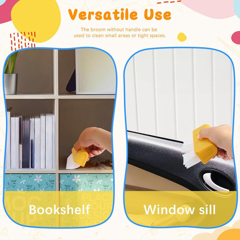 LIMIROLER Set Set Set, 3-6 (2PCS Set) Kids Cleaning Toy Toddlers Broom Dust Pan for Housekeeping Pretend Play Cleaning