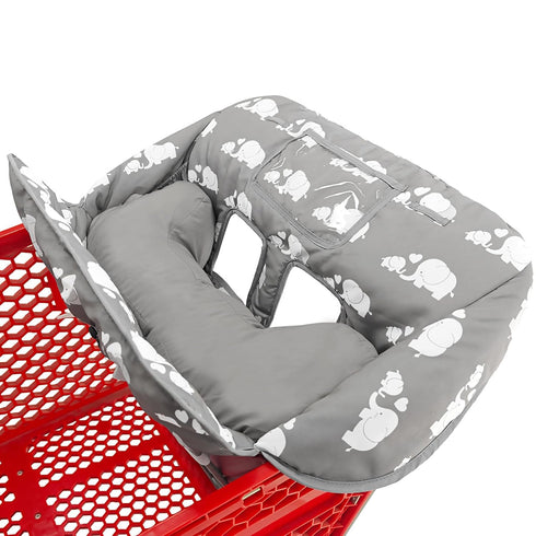 Love&go Soft Pillow Attached 2-in-1 Shopping Cart and High Chair Cover for
