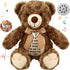 12 Inch Set Silipull Bear Stuffed Animals with Voice Recorder Photo Pendant Cute Soft Plush Bear Messages Playback