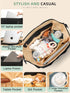 Backpack Station,14 MOMINSIDE Neoprene Diaper Bag Tote, Diaper Bag paaleras para bebe with Changing Pockets Large