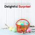 72 Pack 5.75" Fun Express Easter Baskets Bulk - Colorful Plastic Easter Egg Hunt Baskets for Kids Classroom Church