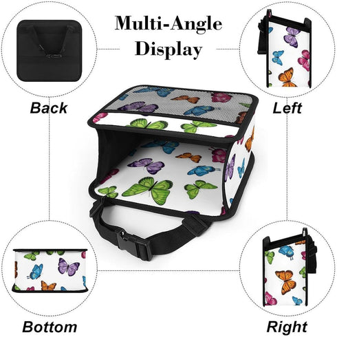 PPIKTC Spacious Hanging Auto Seat Organizer with Ventilated Mesh Pockets for Wet Wipes and Baby Supplies, Beautiful