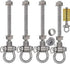 4 Heavy Duty Bearing Swing Hanger, Permanent Anti-Rust (10mm) 180° Swing, 1500 LB Capacity for Yoga Swing Hammock Chair