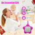 Portable Baby White Noise Sound Machine, Infant Sleeping Music with Projector Star Starry Light, Sleep Sound Music