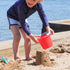 Set 5 18 HABA Sand Toys Basic - Piece Bundle with Plastic Pail, Sieve, Mold, Scoop and Sifting Shovel Sized just
