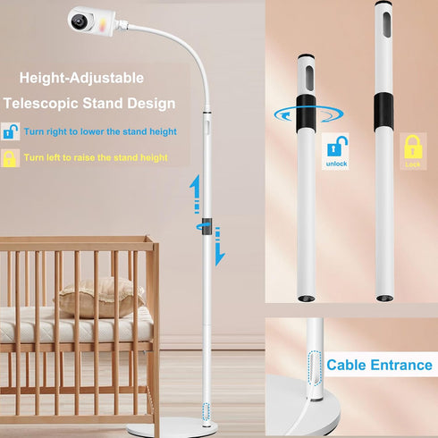 Derebir Momcozy/Nanit Baby Monitor Floor Stand Holder Mount Compactible with VTech/HelloBaby